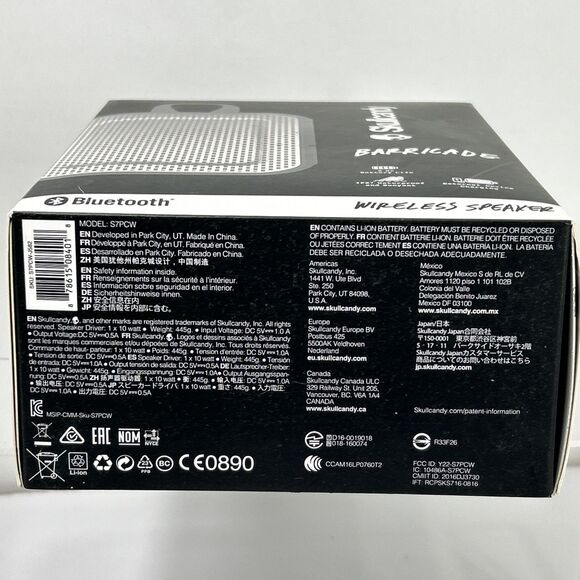 Skullcandy Barricade Mini Bluetooth Wireless Portable Speaker Black - Picture 5 of 5